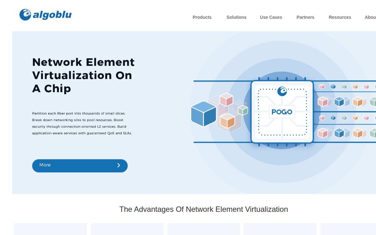 Algoblu website preview