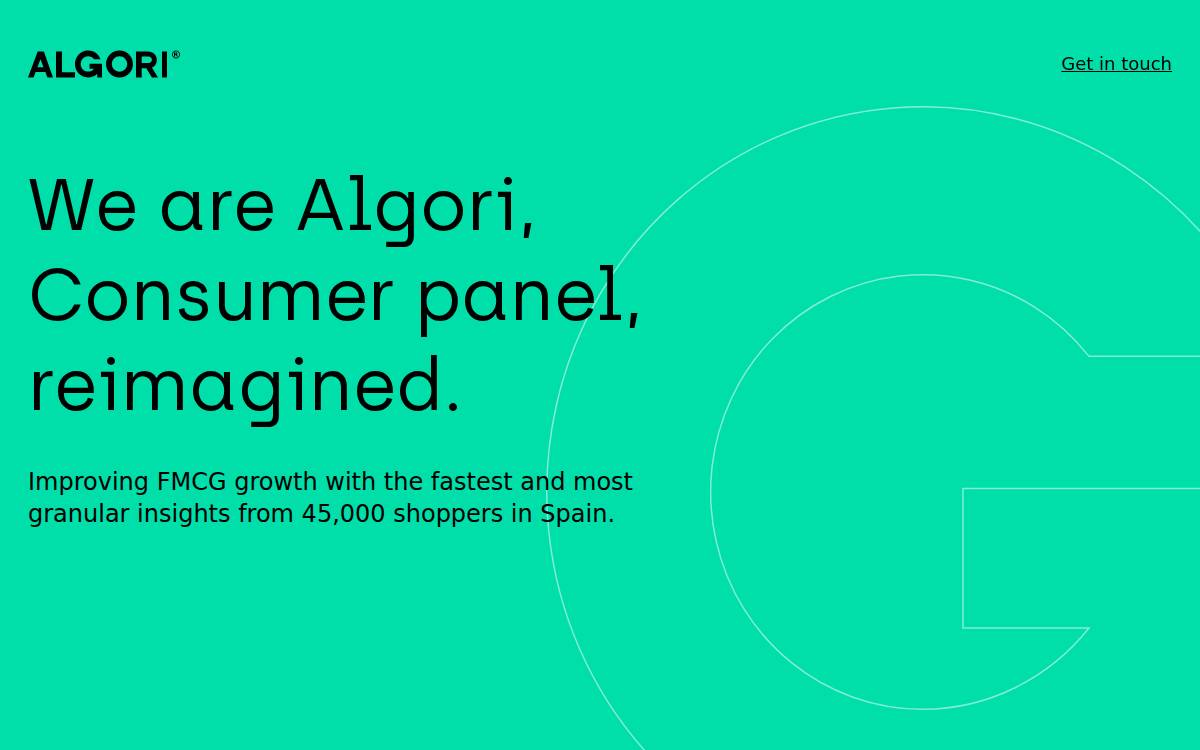 Algori website preview