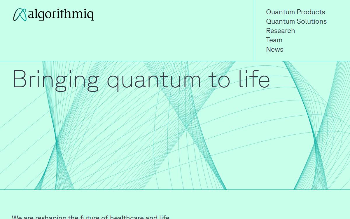 Algorithmiq website preview