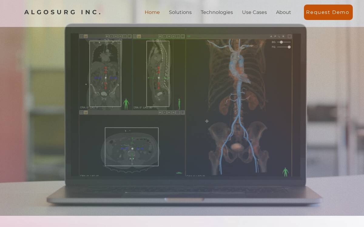 AlgoSurg Inc website preview