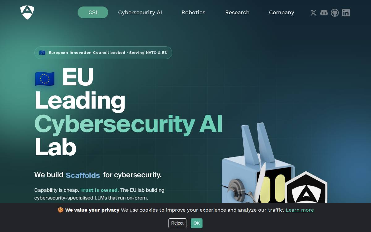 Alias Robotics website preview
