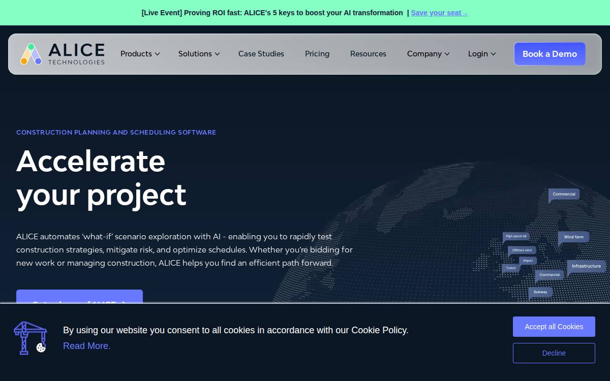 Alice Technologies website preview