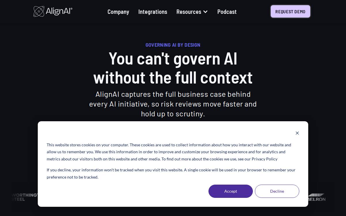 AlignAI website preview