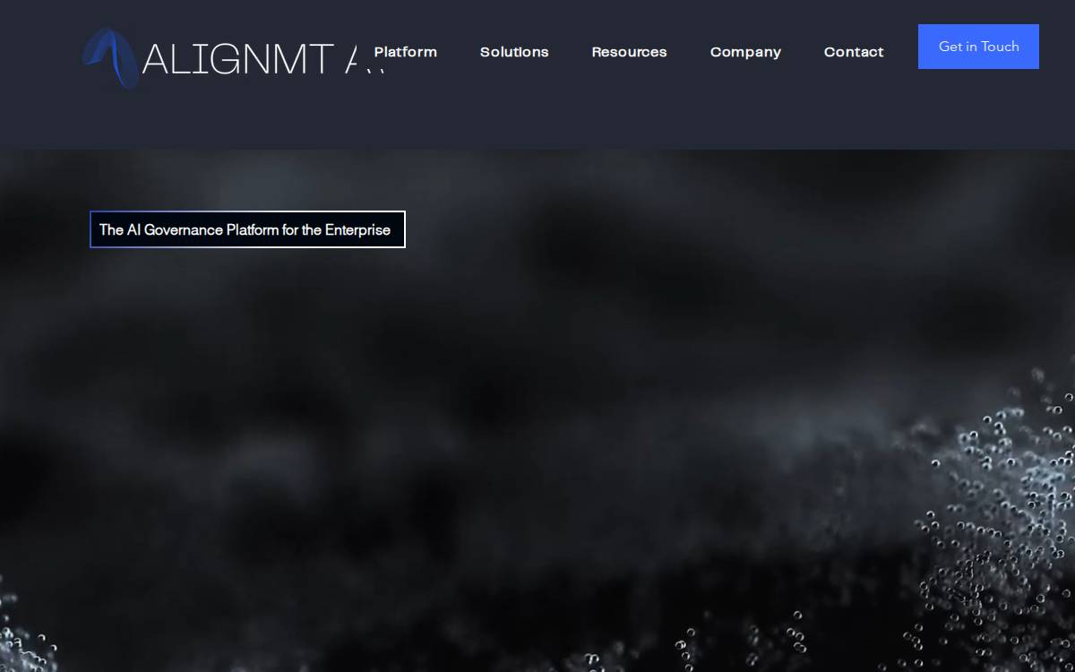 ALIGNMT AI website preview