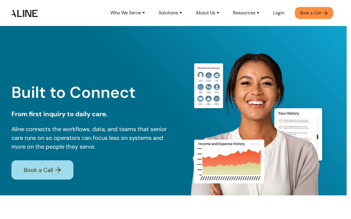 Aline website preview