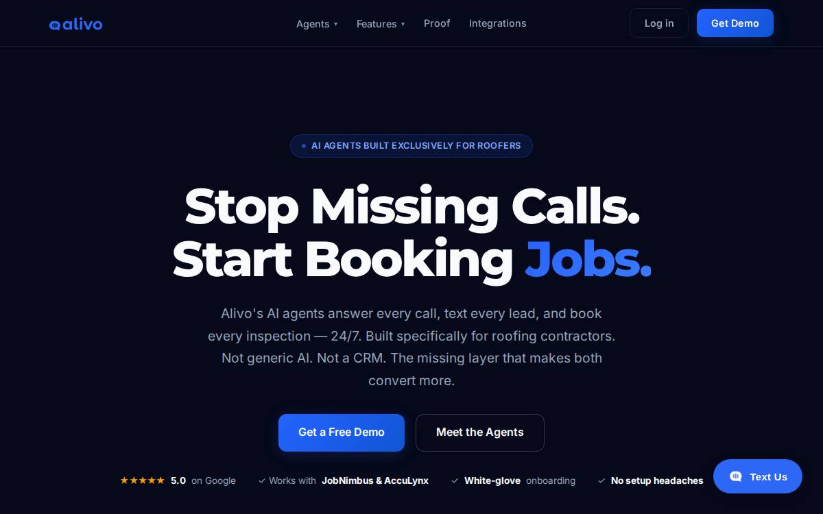 Alivo website preview