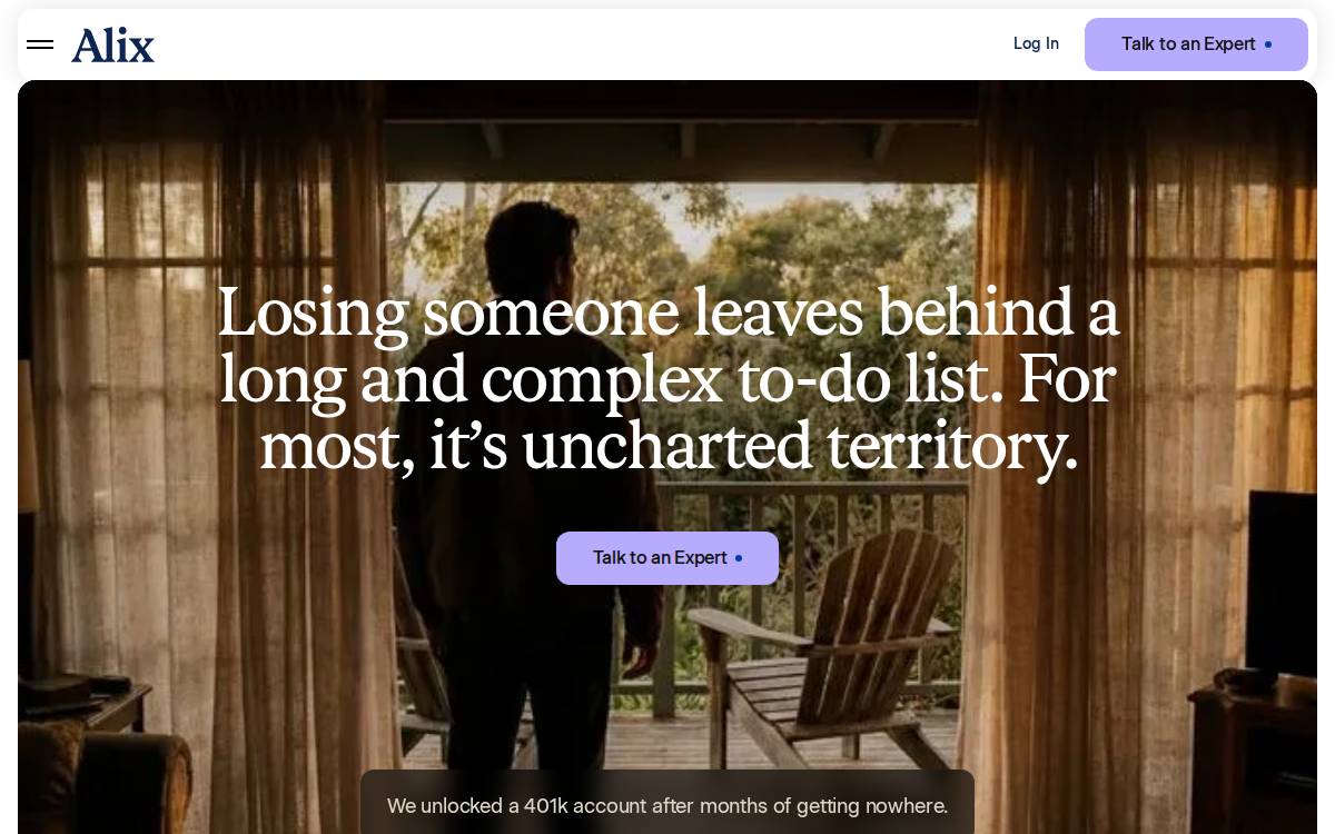 Alix website preview