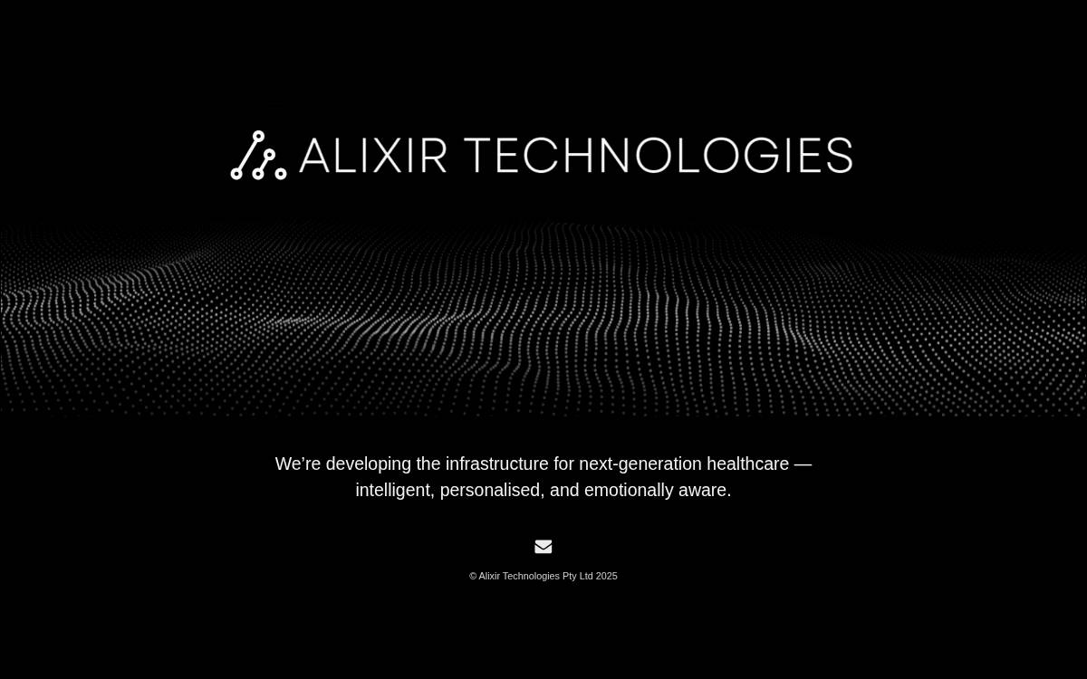 Alixir website preview