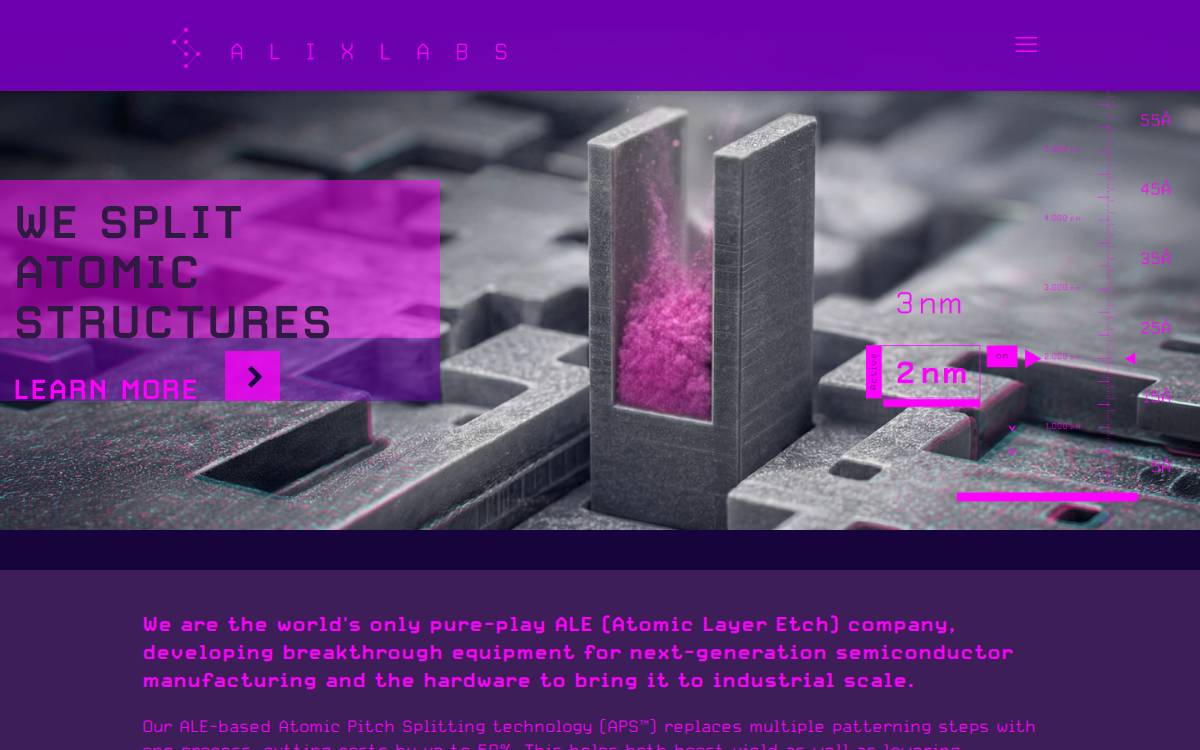 Alixlabs website preview