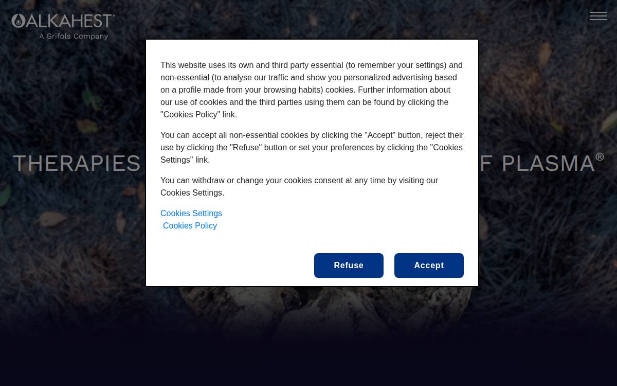 Alkahest website preview