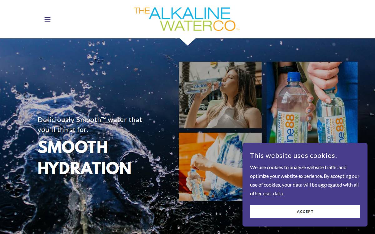 Alkaline Water website preview