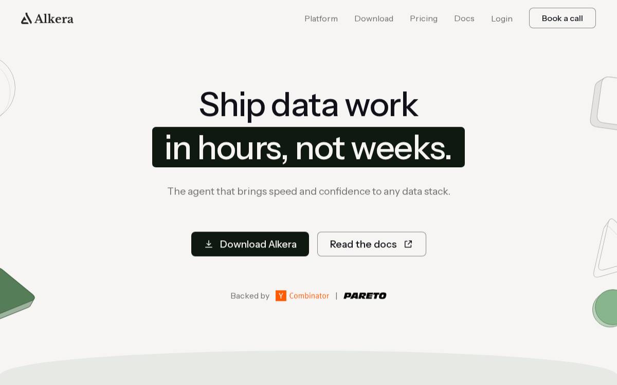 Alkera AI website preview