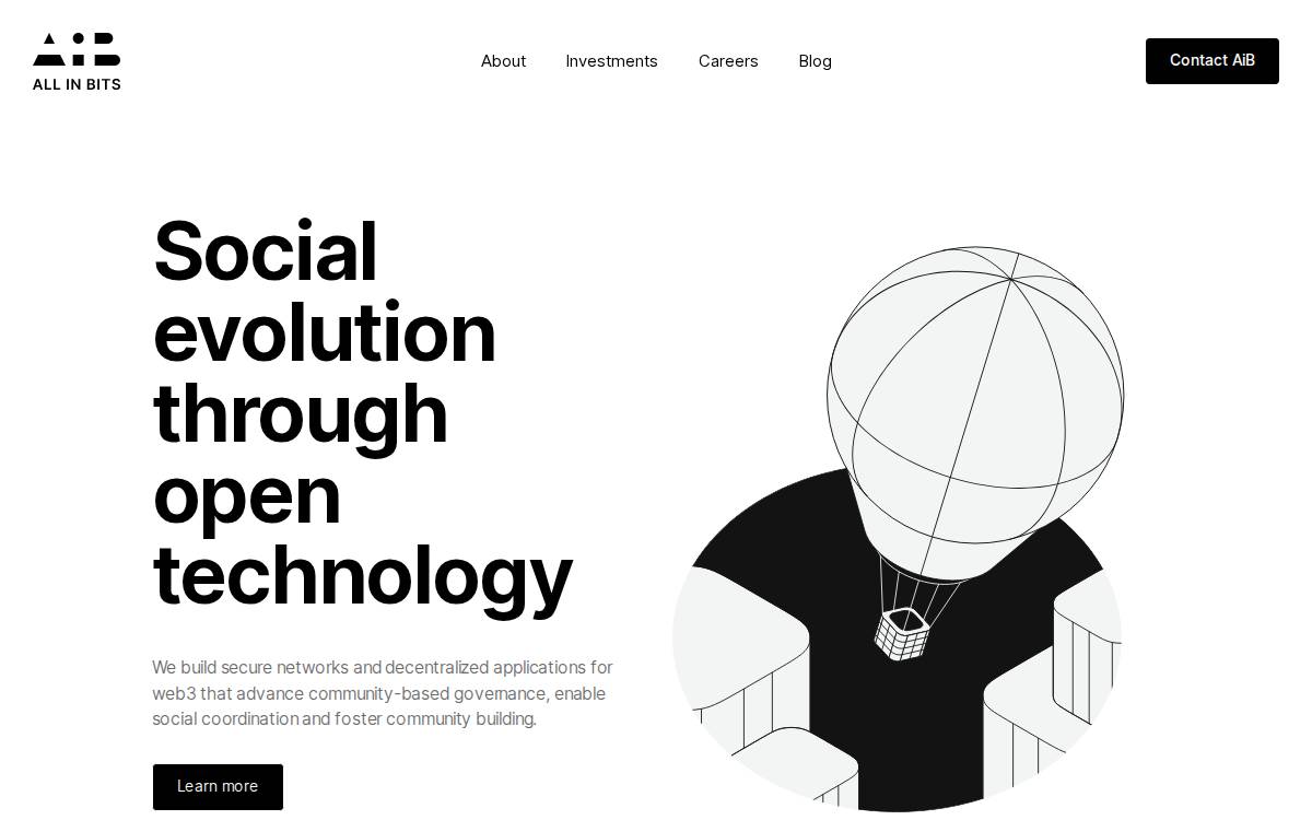 All in Bits website preview