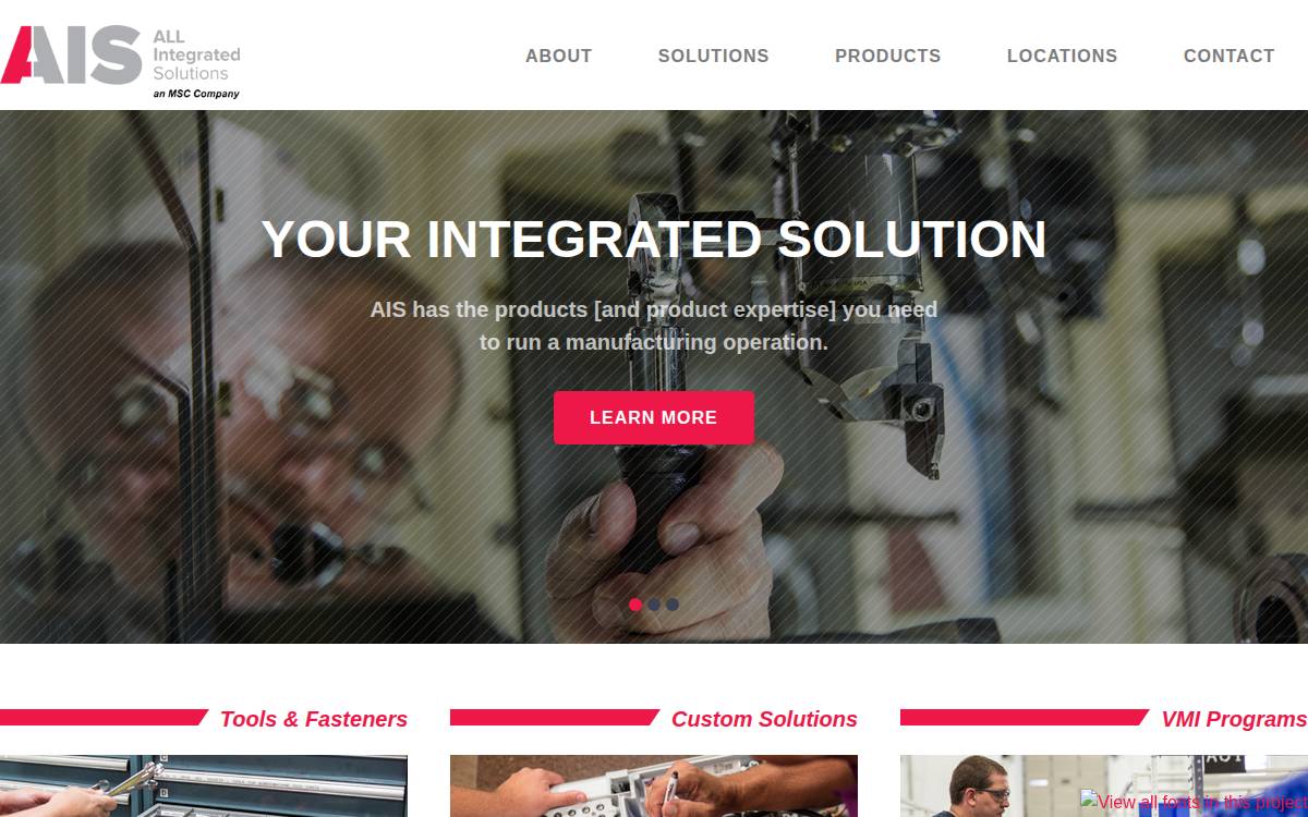 All Integrated Solutions website preview