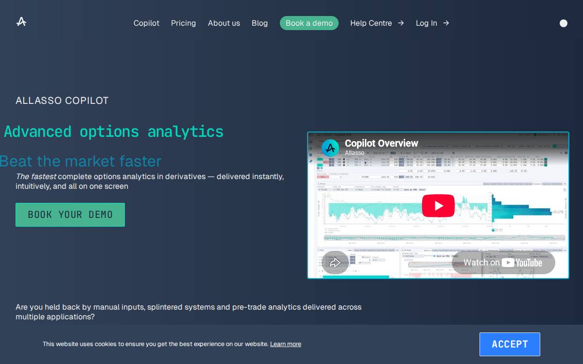 Allasso website preview