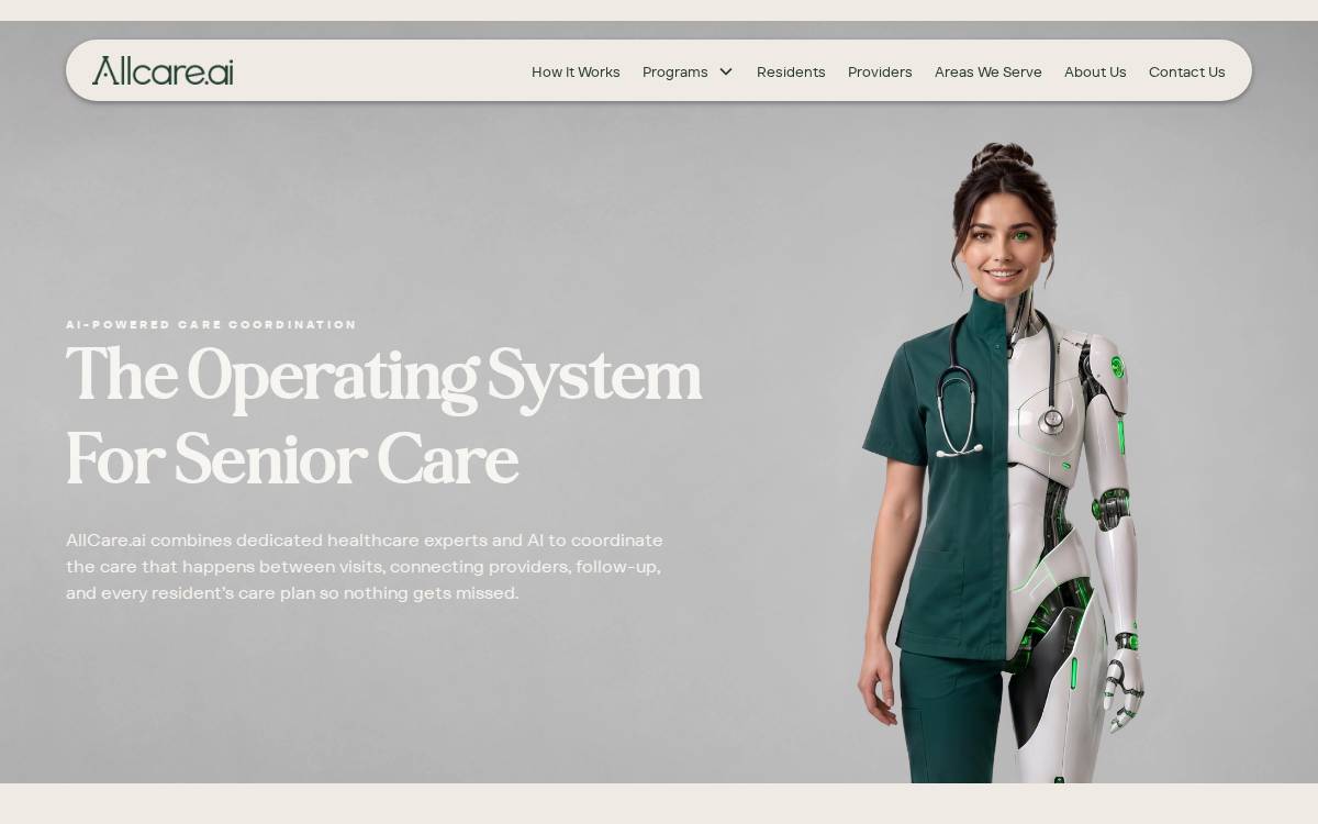 Allcare website preview