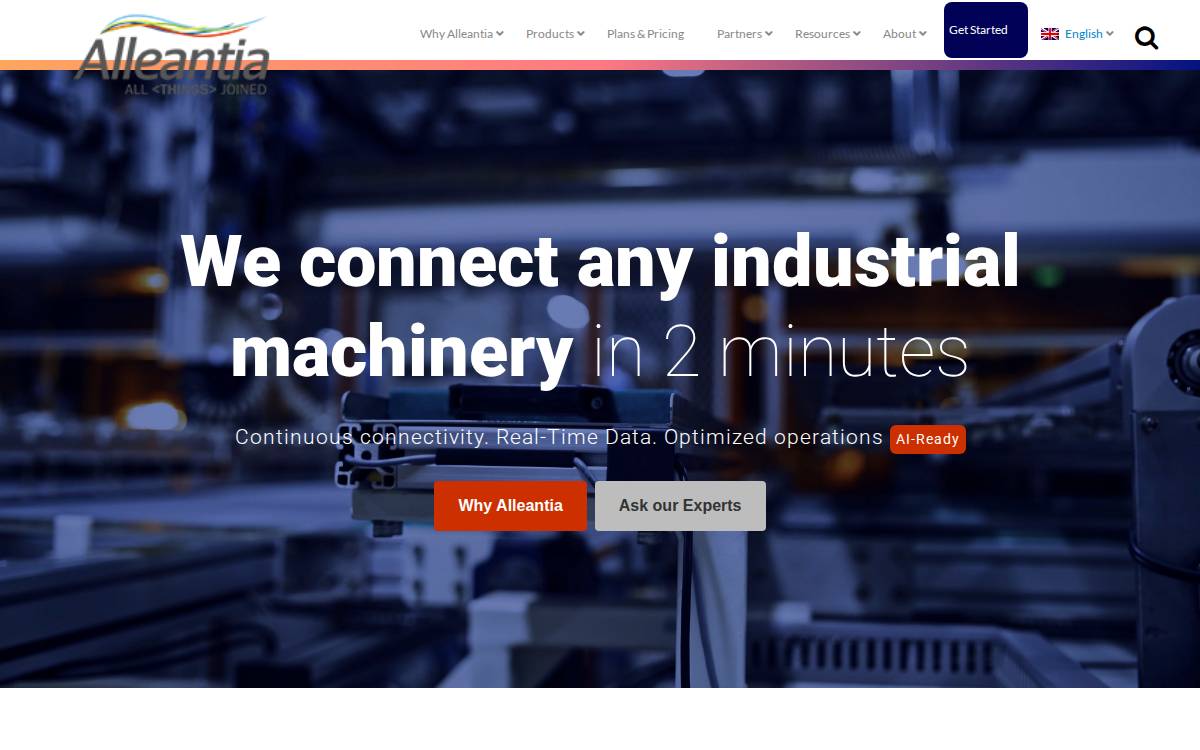 Alleantia website preview