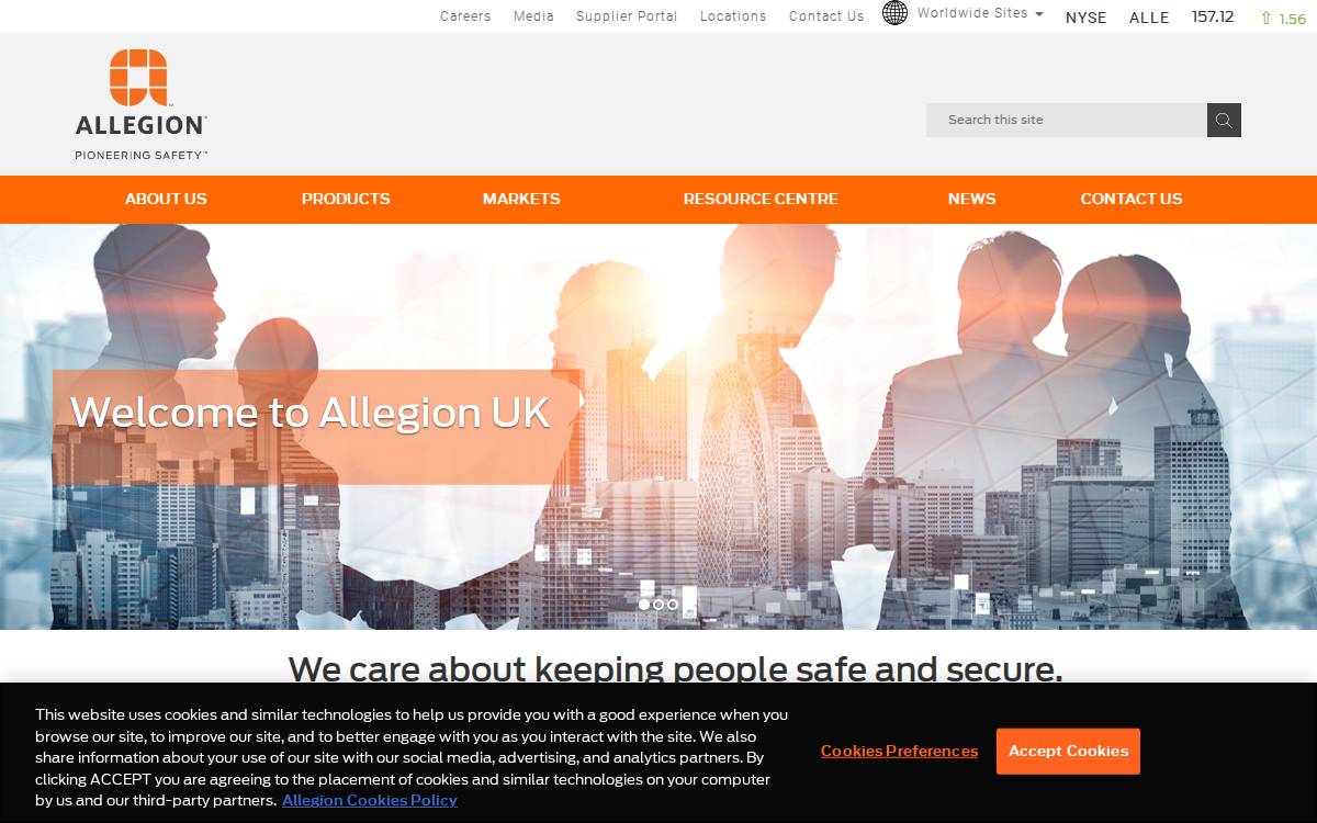 @AllegionCorp website preview