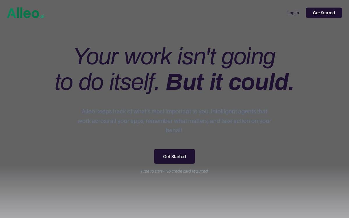 Alleo.ai website preview