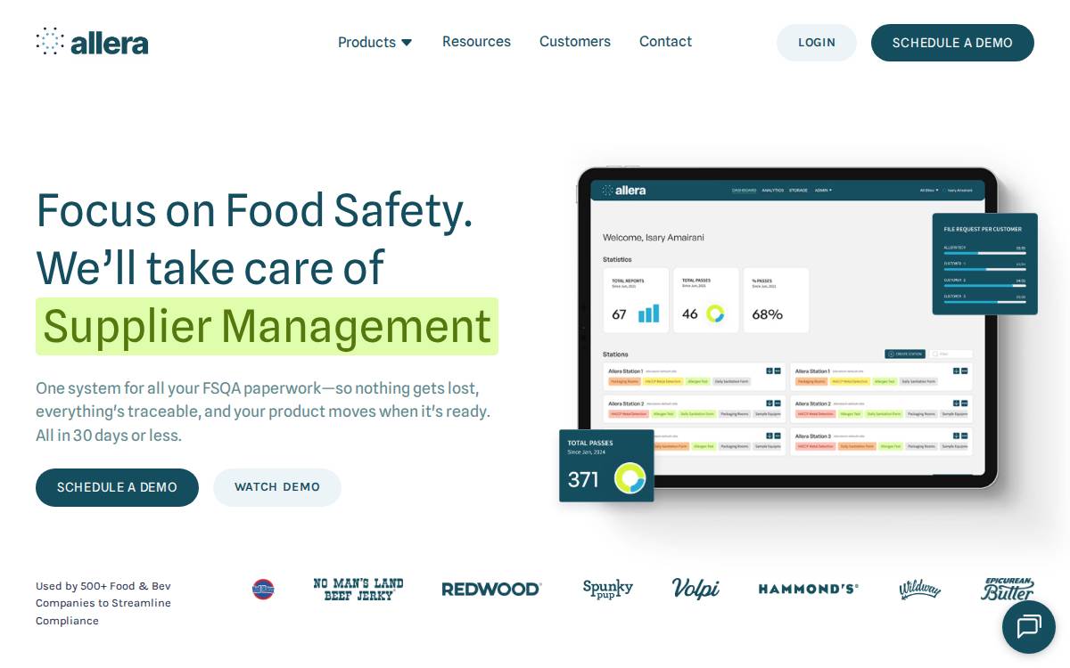 Allera website preview