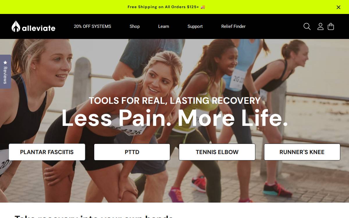 Alleviate website preview