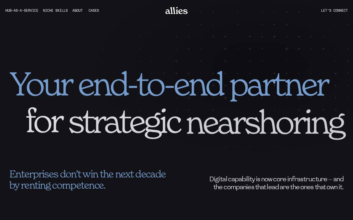 Allies website preview