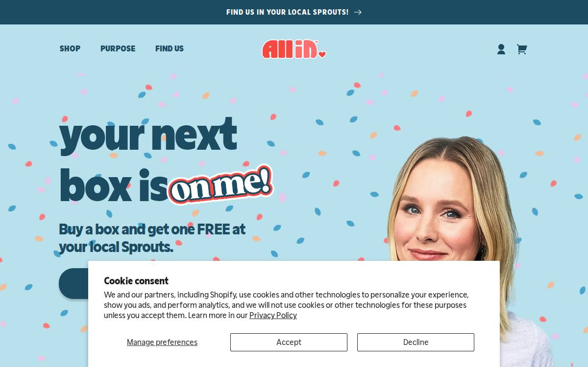 Allinfood website preview
