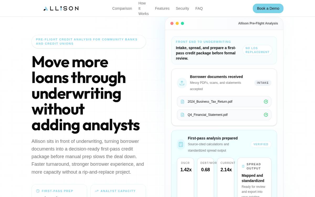 Allison website preview