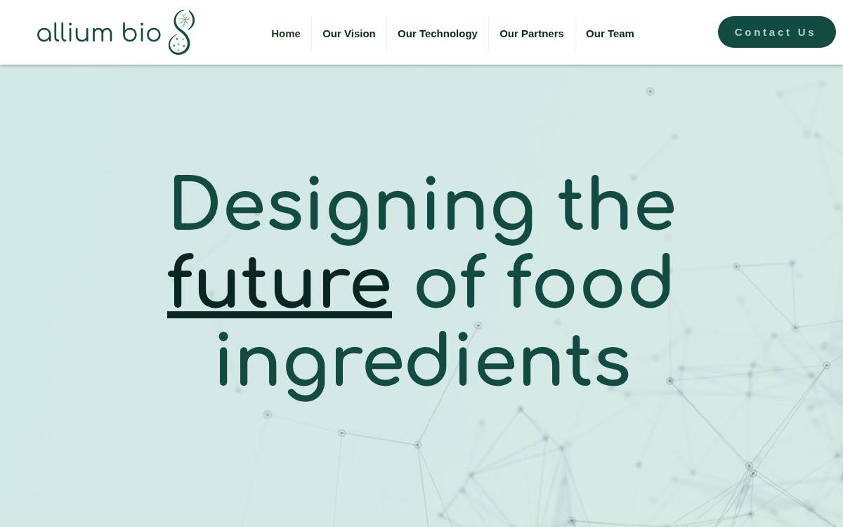 Allium Bio website preview