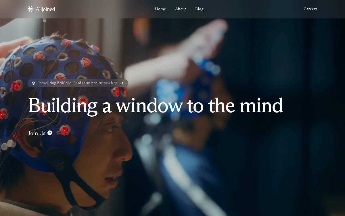 Alljoined website preview