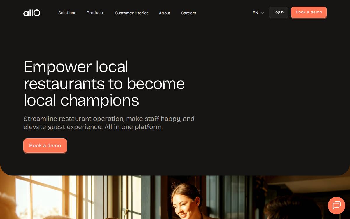 Allo website preview