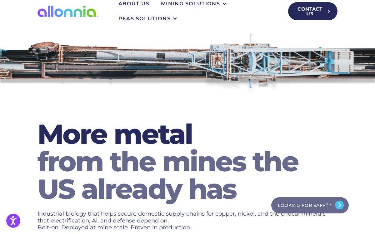 Allonnia website preview