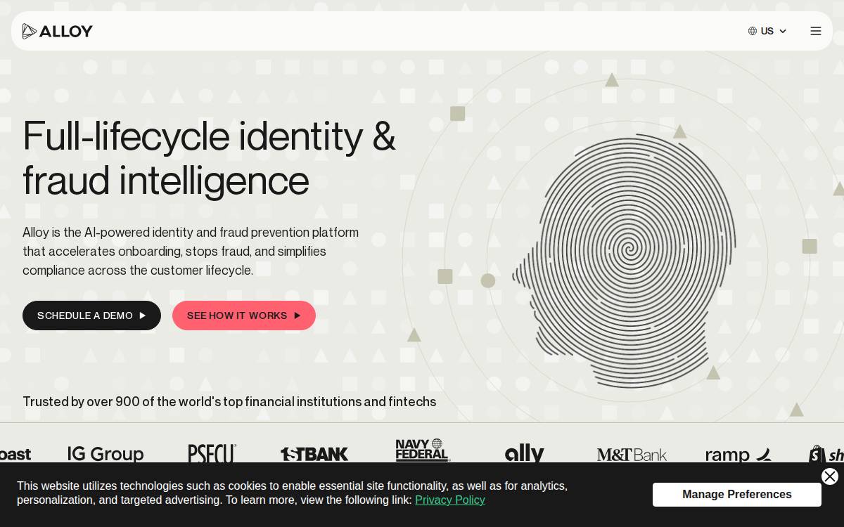 Alloy website preview