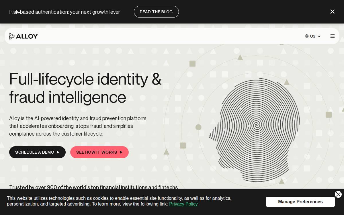 Alloy website preview