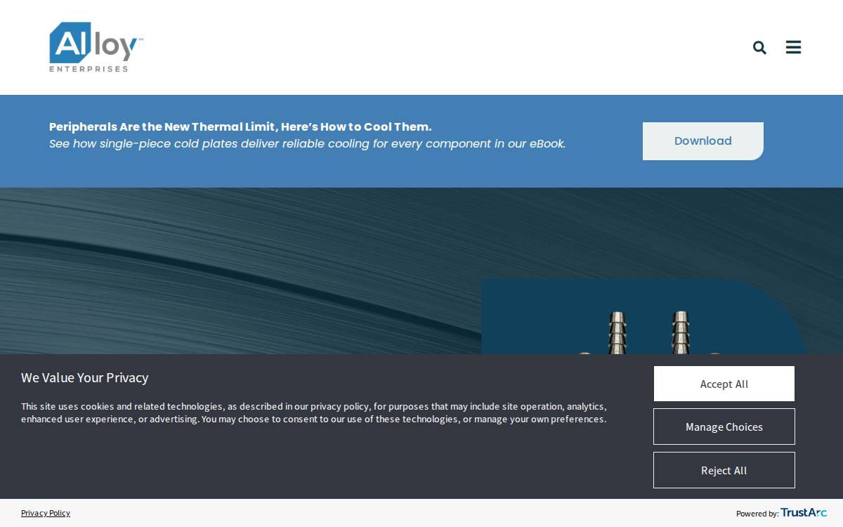 Alloy Enterprises website preview