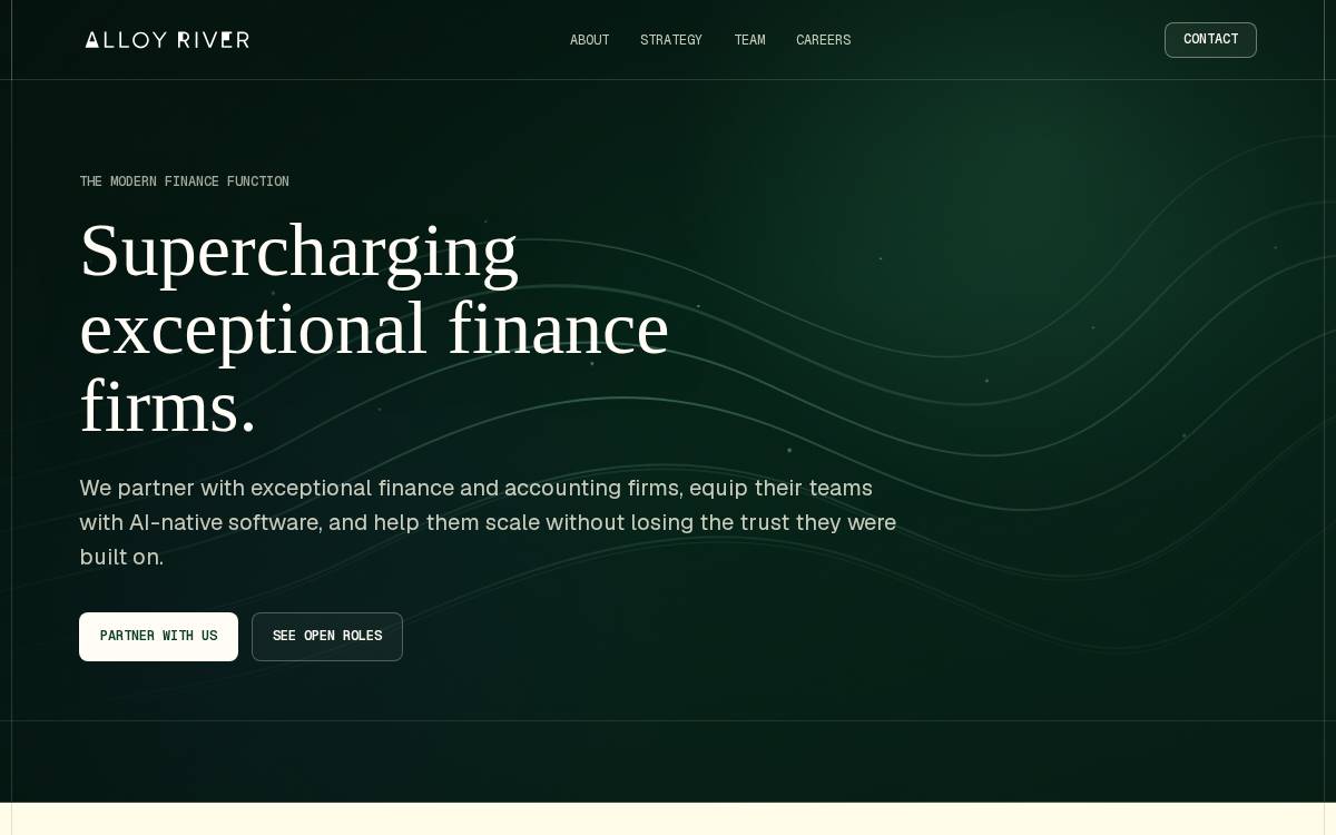 Alloy River website preview
