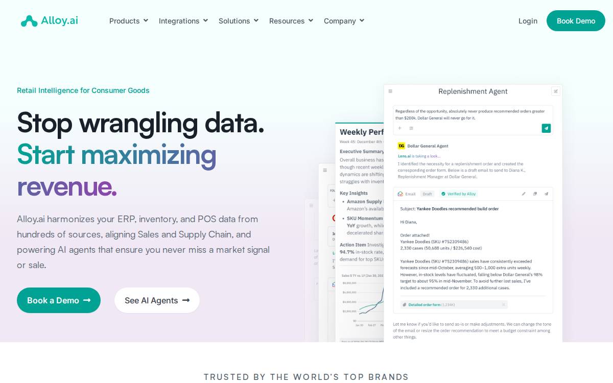 Alloy website preview