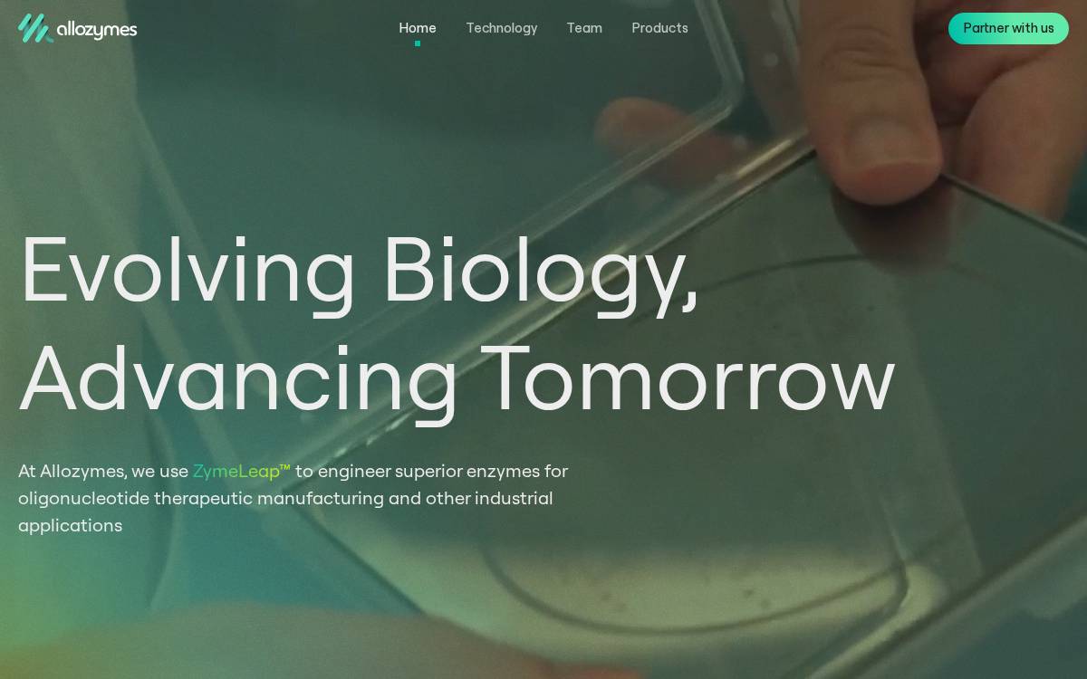 Allozymes website preview
