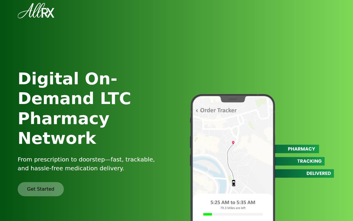 Allrx website preview