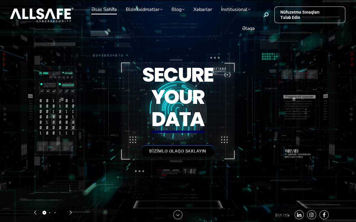 ALLSAFE website preview