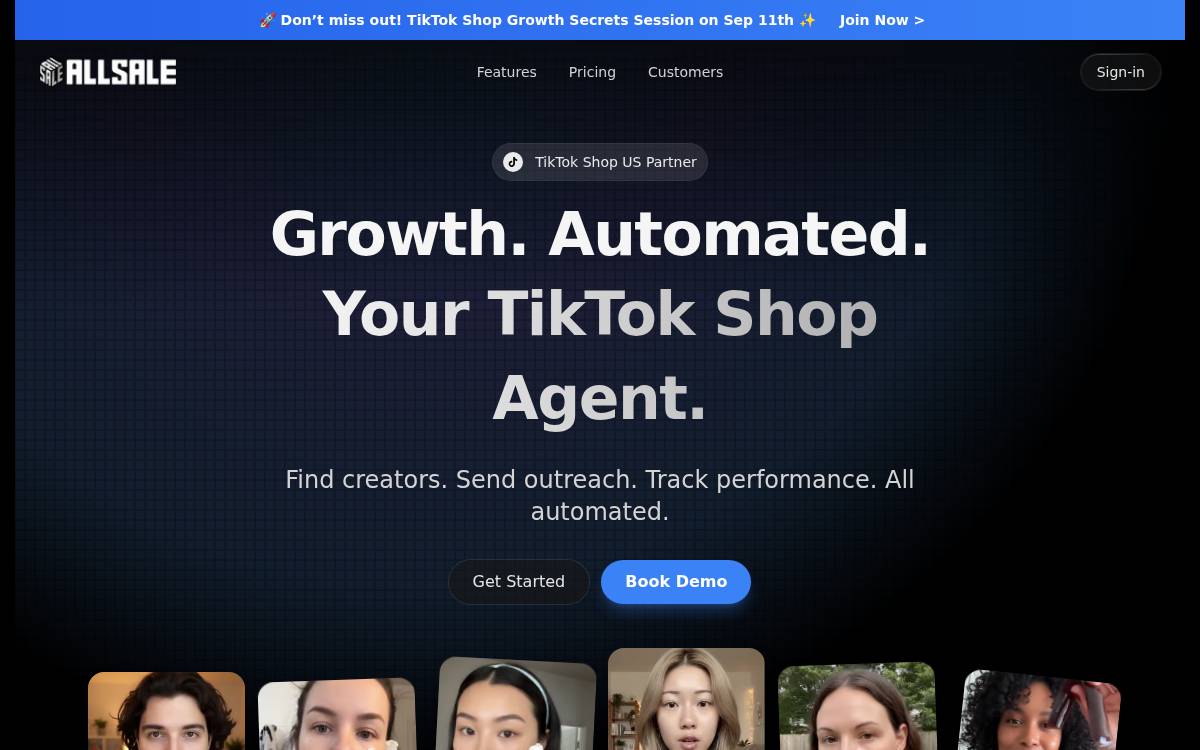 ALLSALE Corp. website preview
