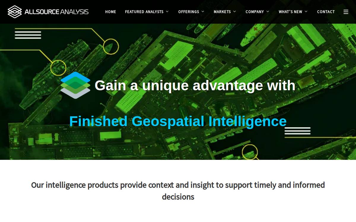 AllSource Analysis website preview