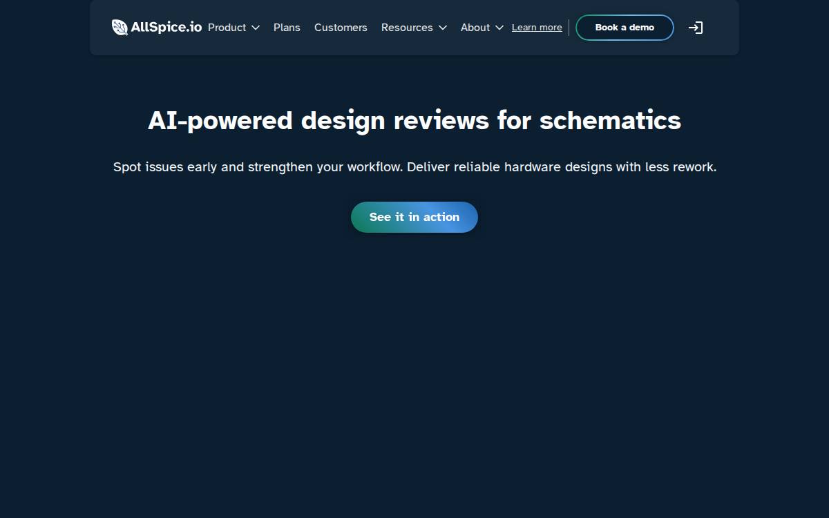 Allspice website preview