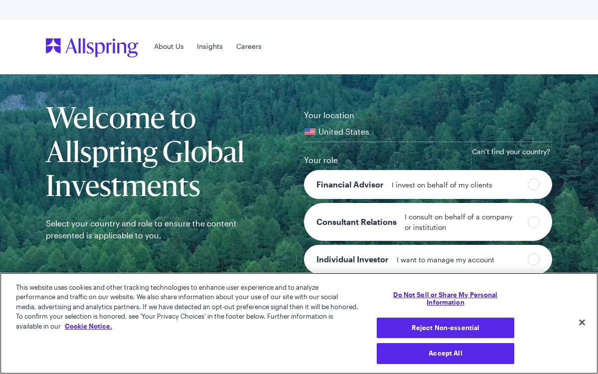 Allspringglobal website preview