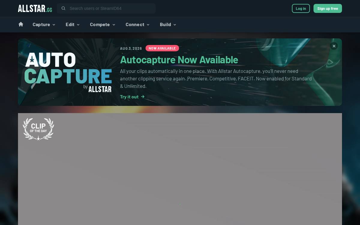 Allstar Gaming website preview