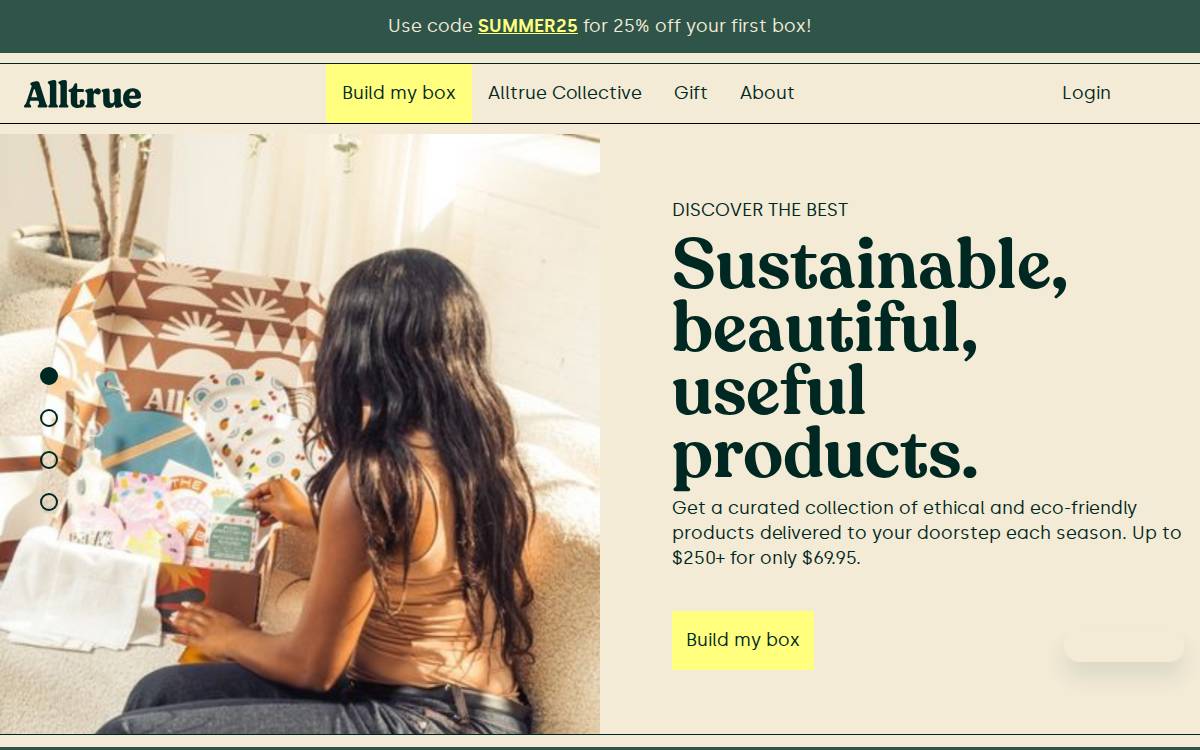 Alltrue website preview