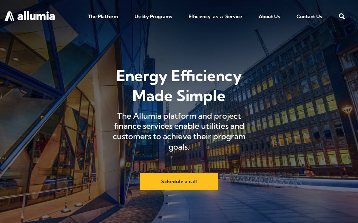 Allumia website preview