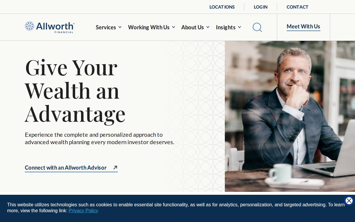 Allworth Financial website preview
