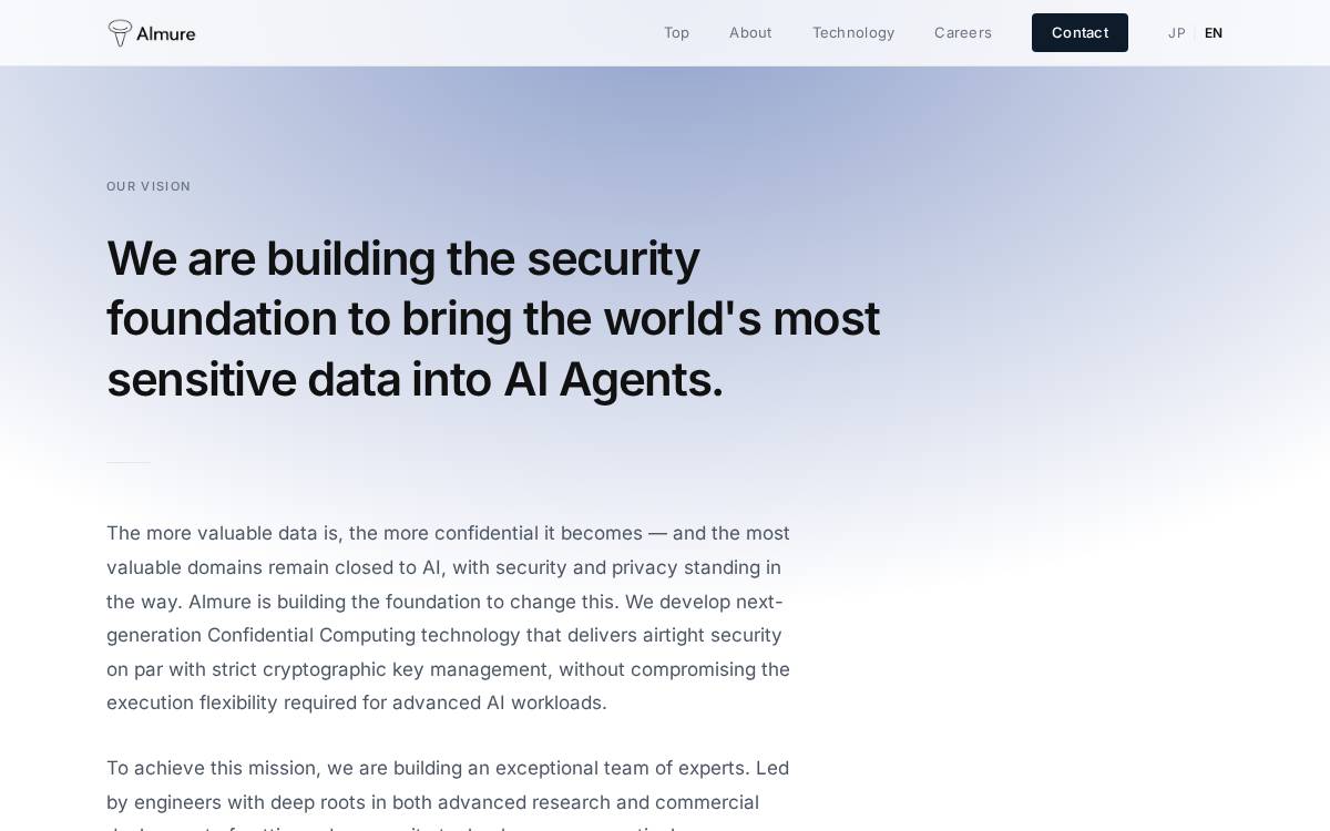 Almure website preview