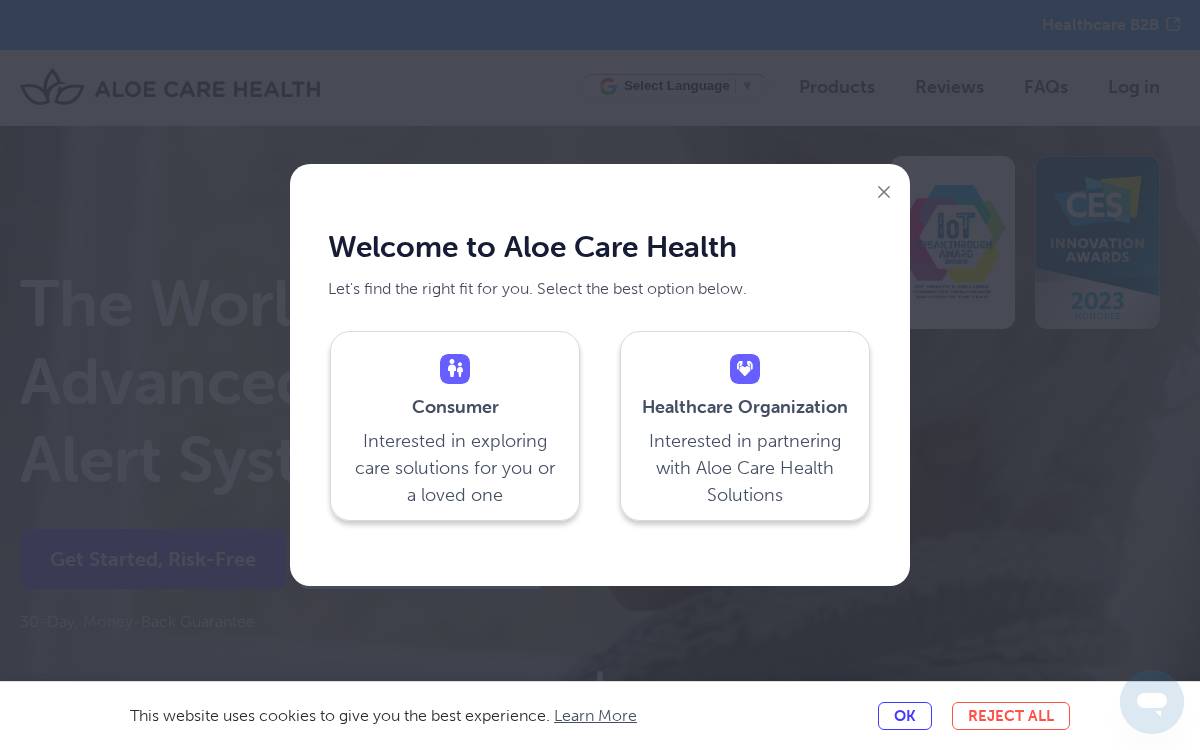 Aloecare website preview
